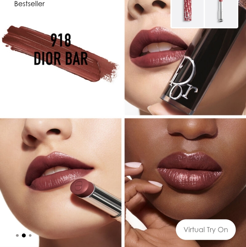 BNIB- DIOR ADDICT ROUGE BRILLIANT FLORAL HYDRATANT SHINE LIPSTICK (918 DIOR BAR)